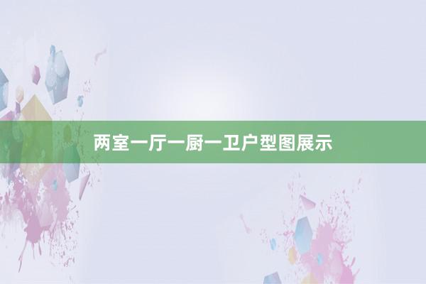 两室一厅一厨一卫户型图展示